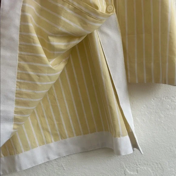 J. Crew Light Yellow and White Ciel Top - Picture 6 of 12